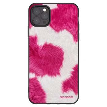 Picasee crna silikonska maskica za Apple iPhone 11 Pro Max - Pink Moo