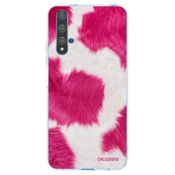 Picasee silikonska prozirna maskica za Huawei Nova 5T - Pink Moo