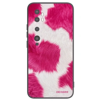 Picasee crna silikonska maskica za Xiaomi Mi Note 10 (Pro) - Pink Moo