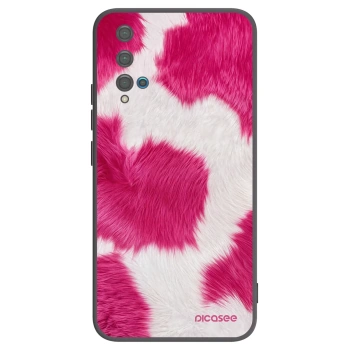 Picasee crna silikonska maskica za Huawei Nova 5T - Pink Moo