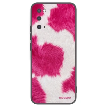 Picasee crna silikonska maskica za Samsung Galaxy S20 G980F - Pink Moo