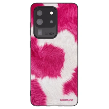 Picasee crna silikonska maskica za Samsung Galaxy S20 Ultra 5G G988F - Pink Moo