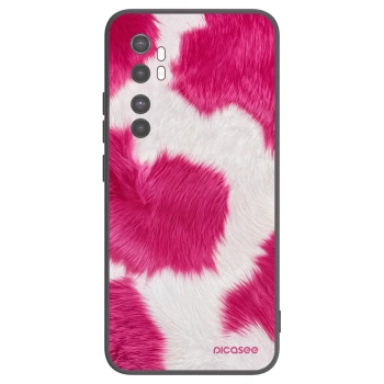 Picasee crna silikonska maskica za Xiaomi Mi Note 10 Lite - Pink Moo