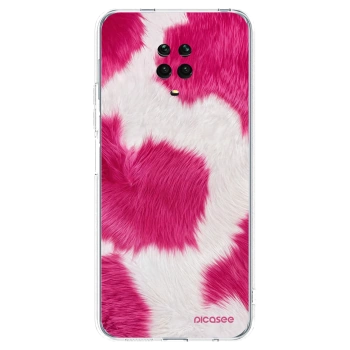 Picasee silikonska prozirna maskica za Xiaomi Redmi Note 9S - Pink Moo