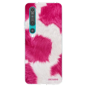 Picasee silikonska prozirna maskica za Xiaomi Mi 10 - Pink Moo