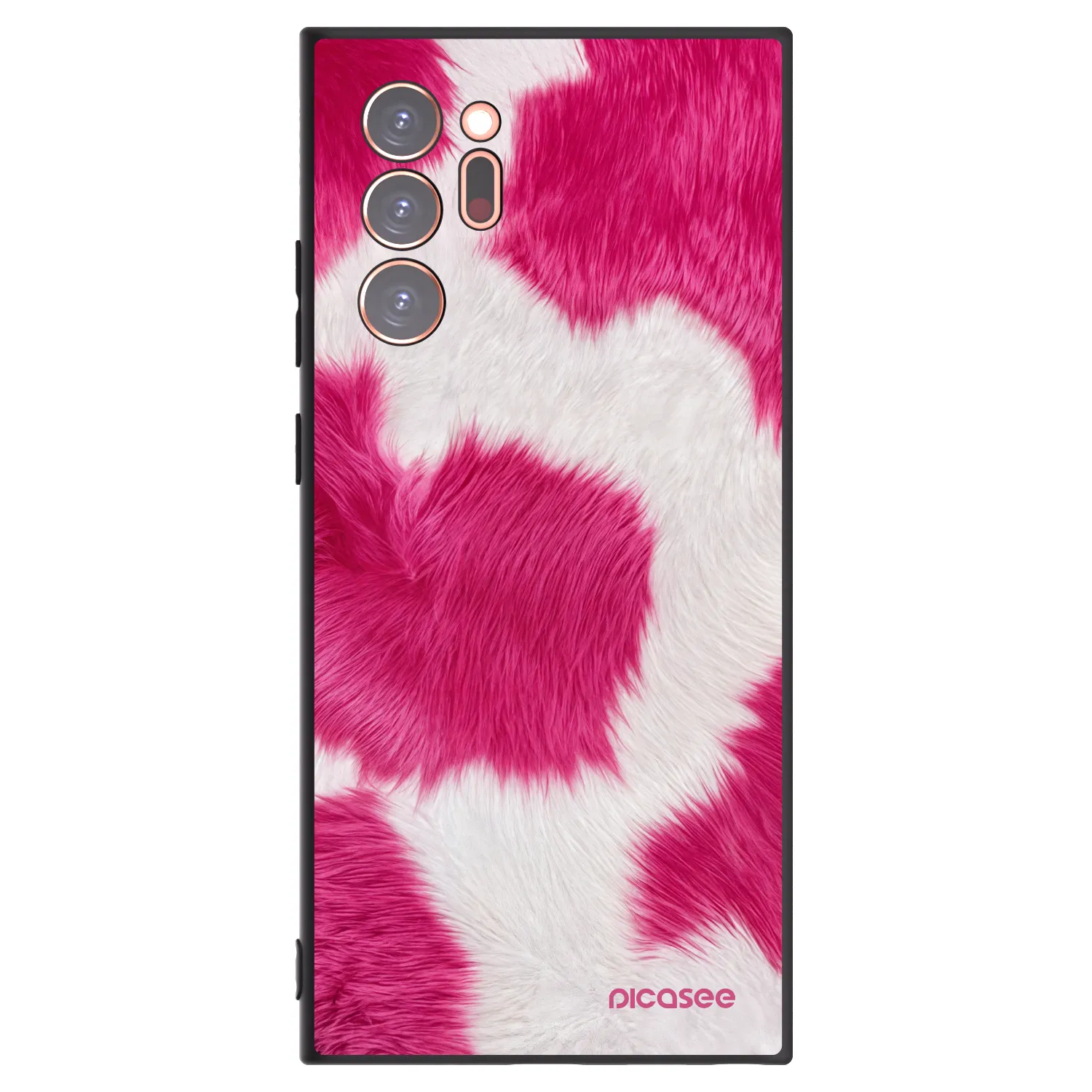 Picasee crna silikonska maskica za Samsung Galaxy Note 20 Ultra - Pink Moo