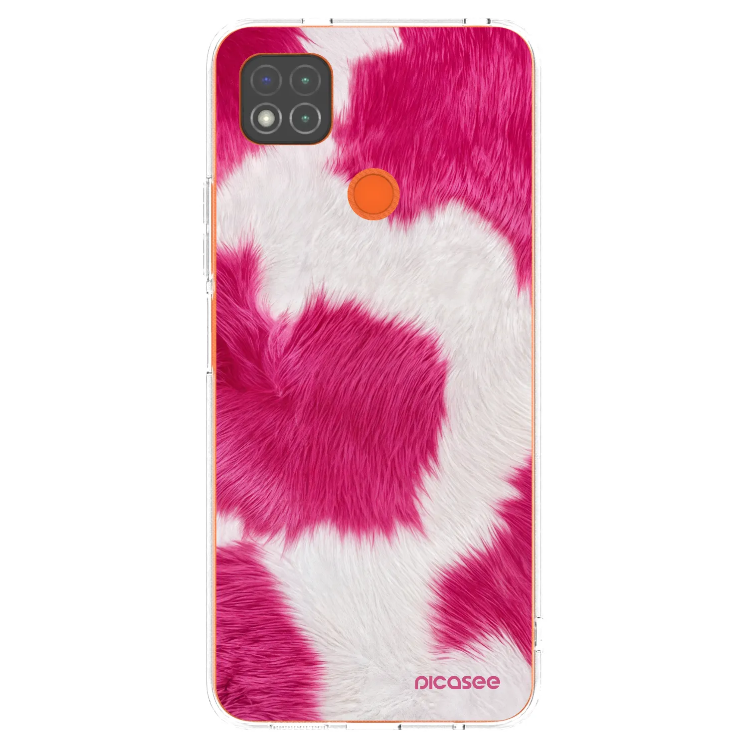 Picasee silikonska prozirna maskica za Xiaomi Redmi 9C - Pink Moo