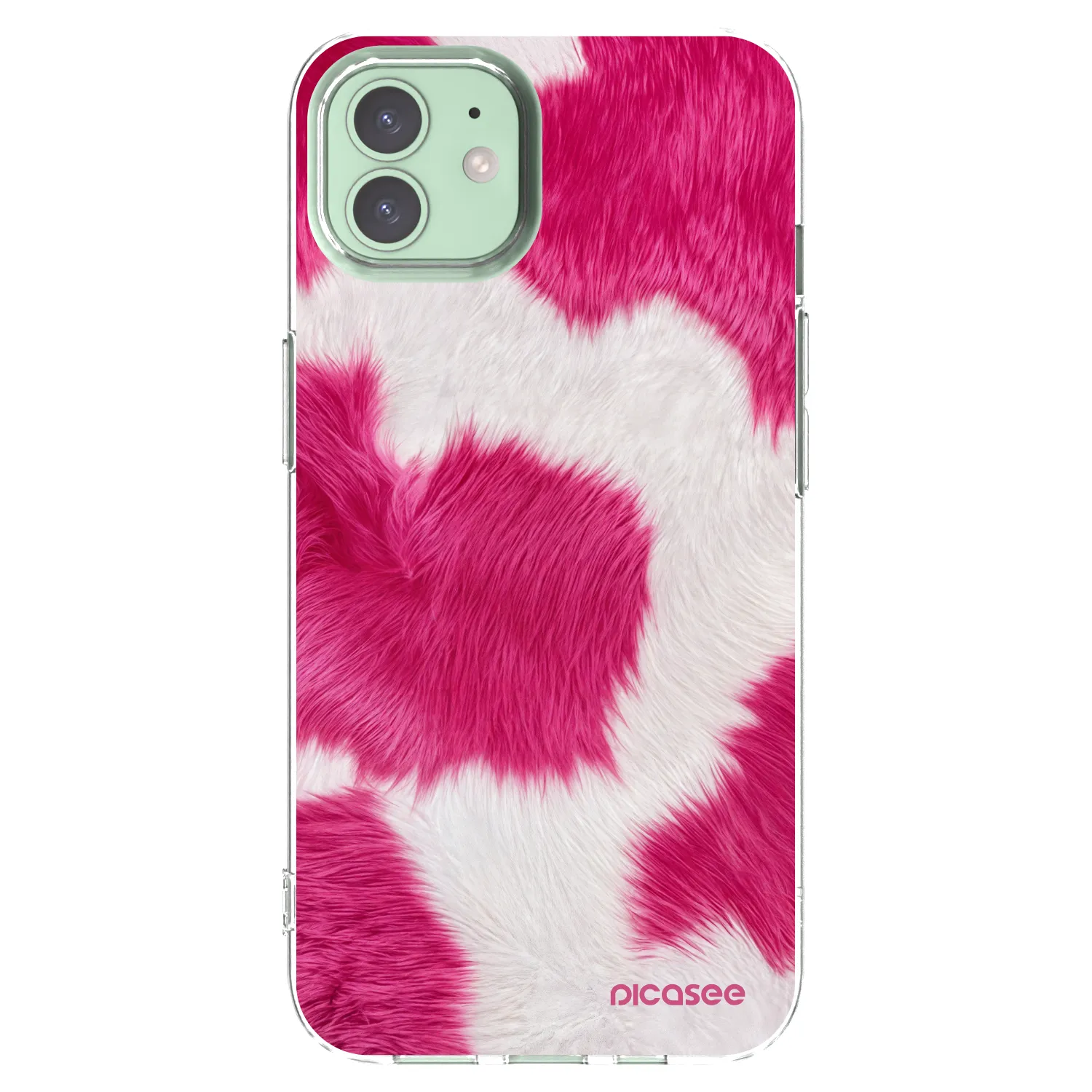 Picasee silikonska prozirna maskica za Apple iPhone 12 Pro - Pink Moo