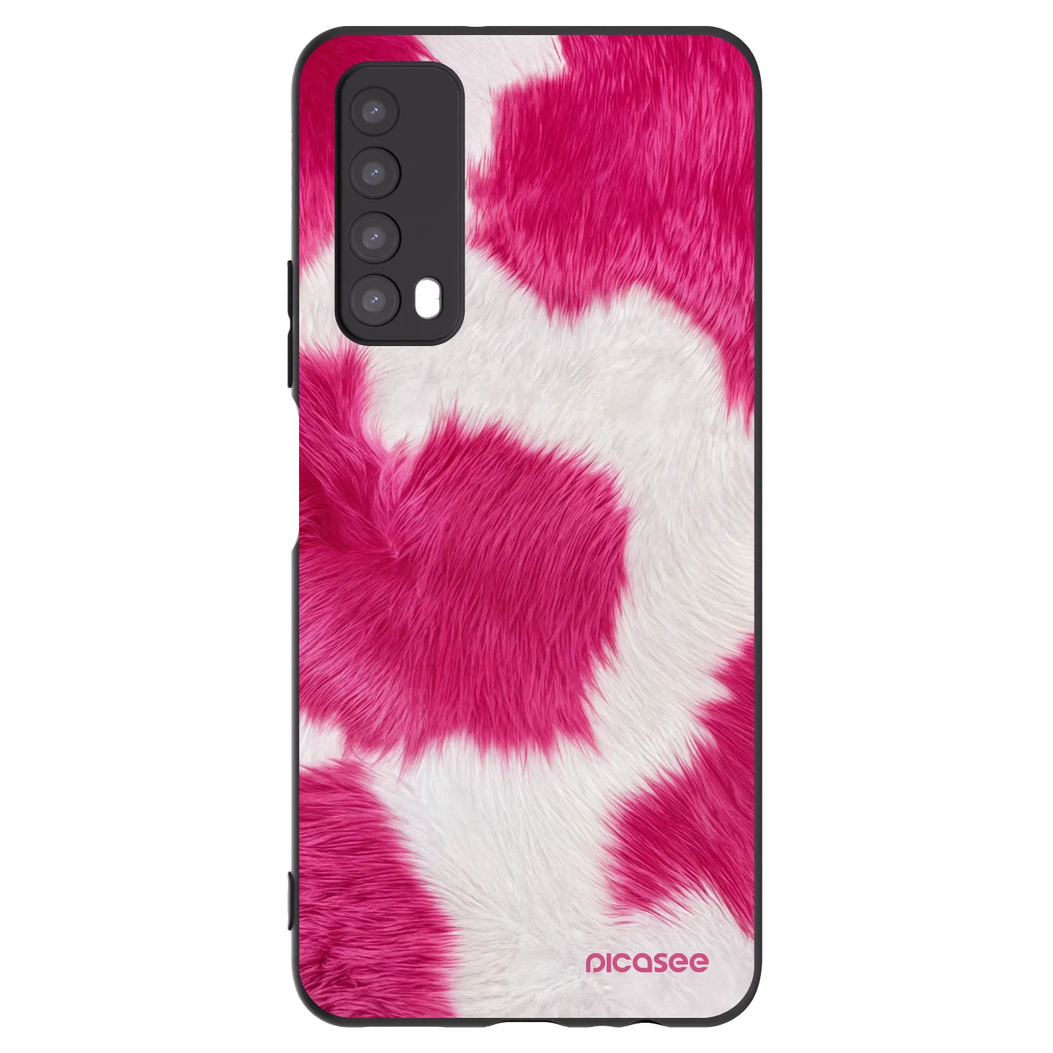 Picasee crna silikonska maskica za Huawei P Smart 2021 - Pink Moo