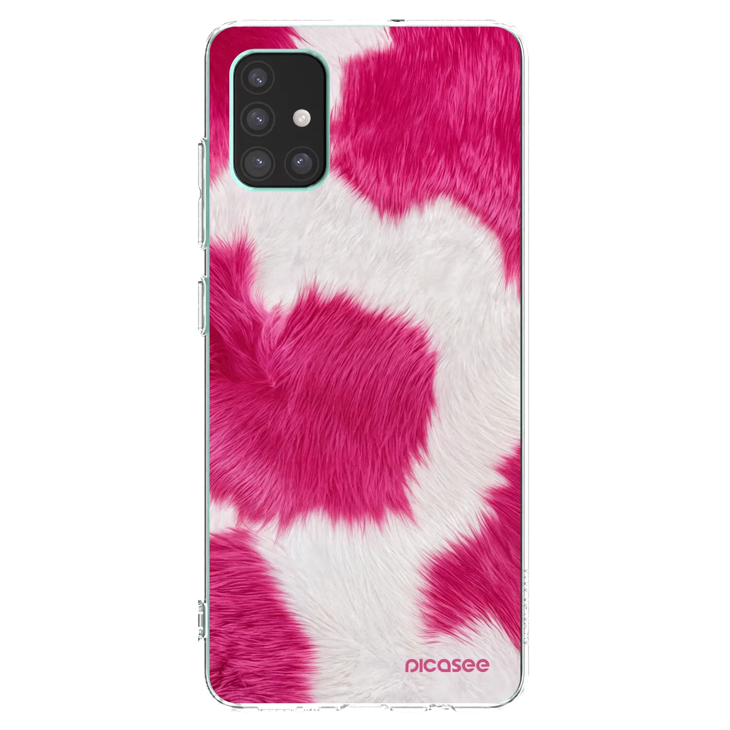 Picasee silikonska prozirna maskica za Samsung Galaxy M51 M515F - Pink Moo