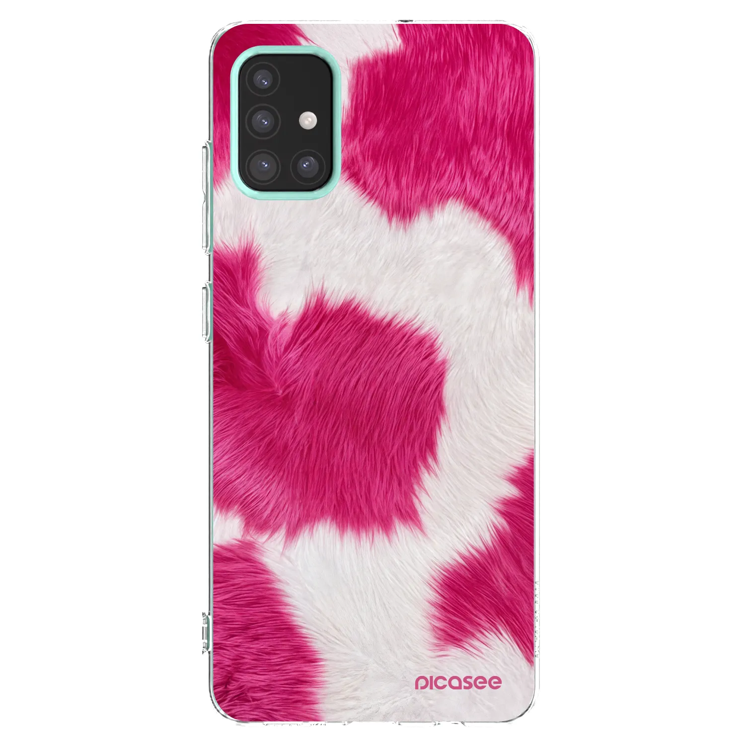Picasee silikonska prozirna maskica za Samsung Galaxy M31s - Pink Moo