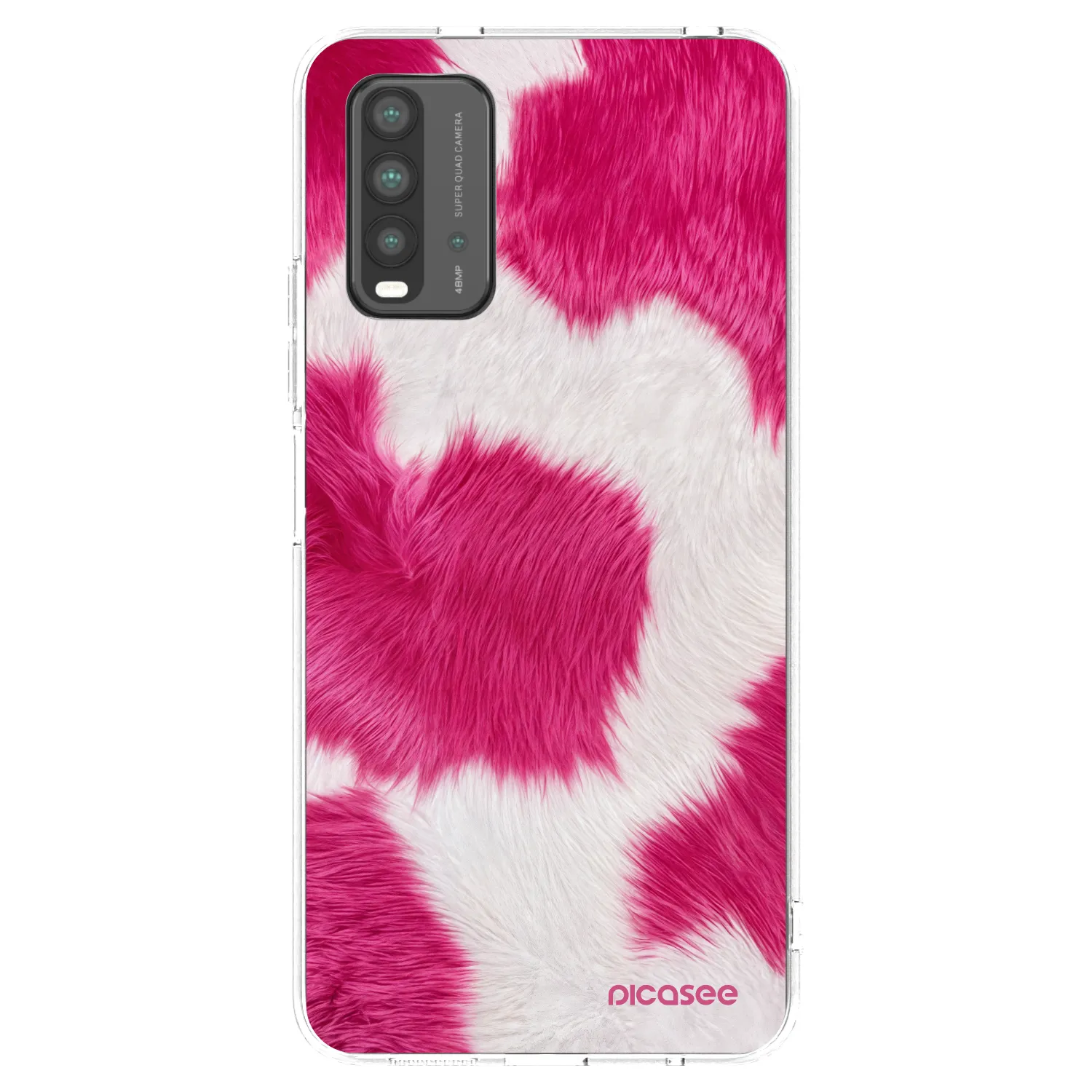 Picasee crna silikonska maskica za Xiaomi Redmi 9T - Pink Moo