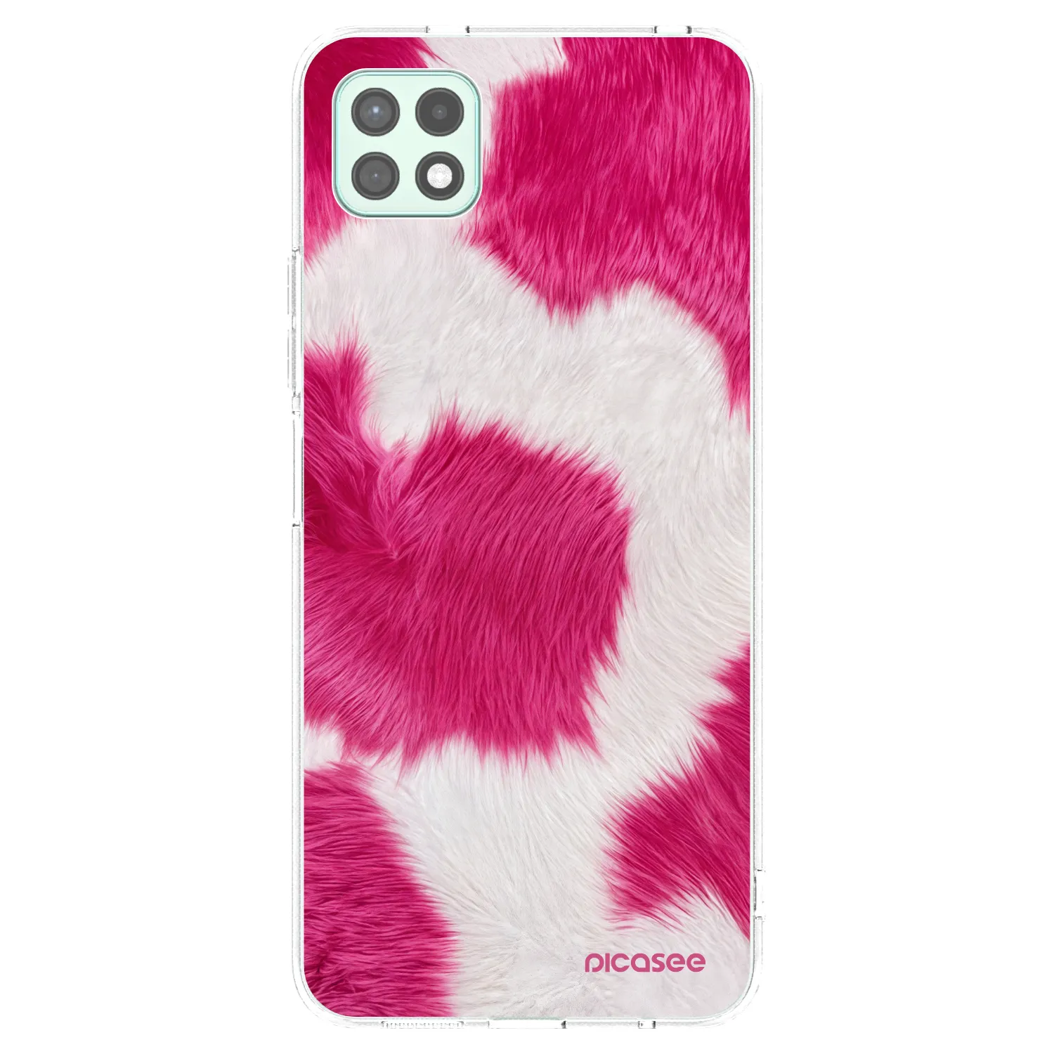 Picasee silikonska prozirna maskica za Samsung Galaxy A22 A226B 5G - Pink Moo