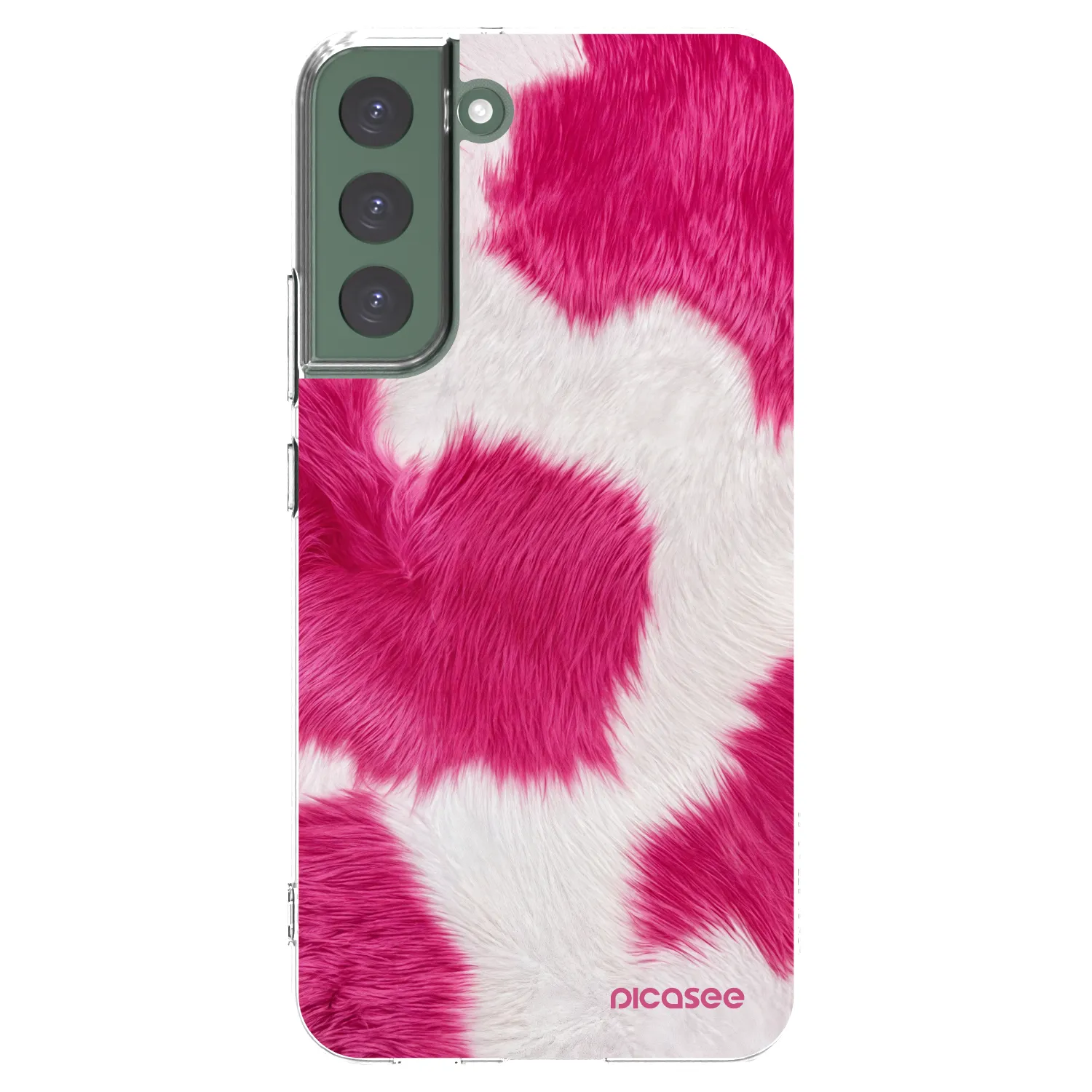 Picasee silikonska prozirna maskica za Samsung Galaxy S22+ 5G - Pink Moo