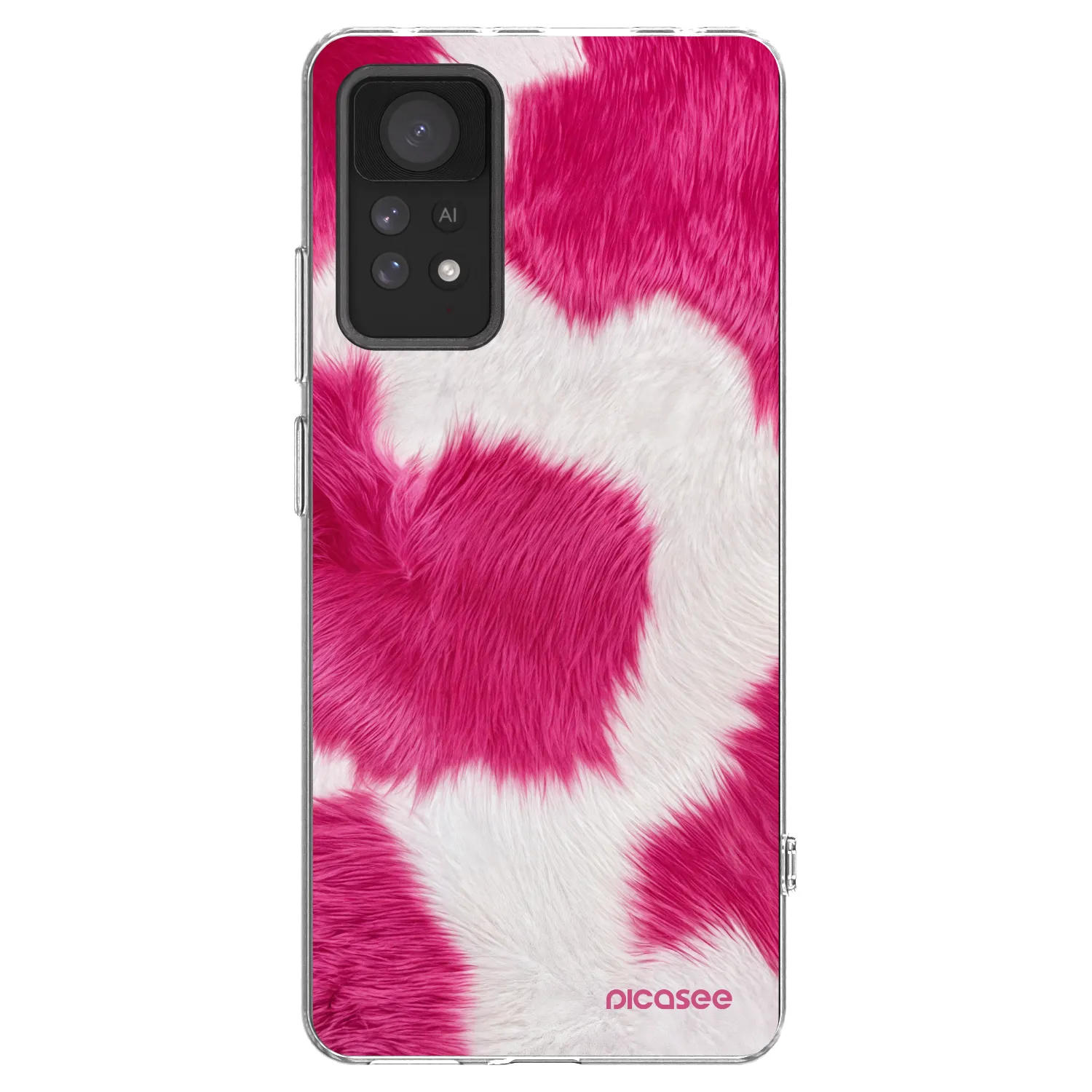 Picasee silikonska prozirna maskica za Xiaomi Redmi Note 11 Pro 5G - Pink Moo