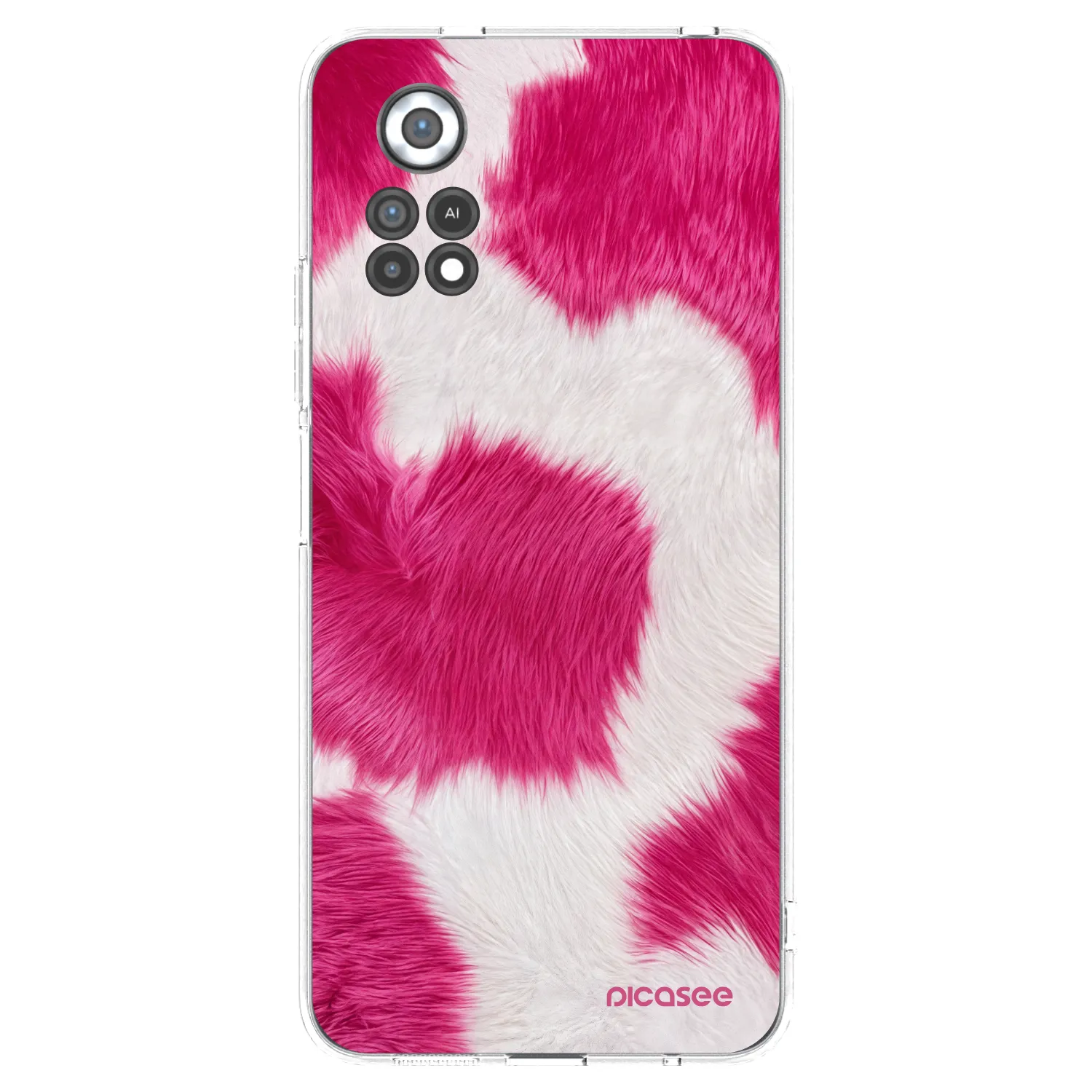 Picasee silikonska prozirna maskica za Xiaomi Poco X4 Pro 5G - Pink Moo
