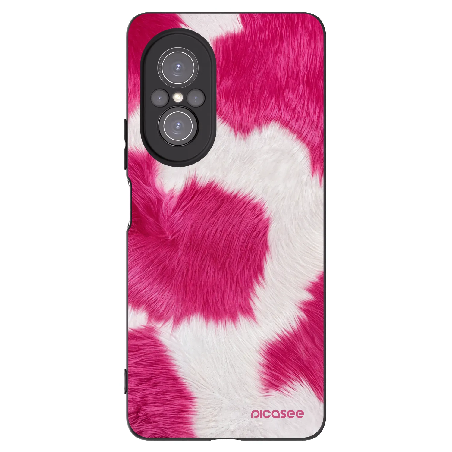 Picasee crna silikonska maskica za Huawei Nova 9 SE - Pink Moo