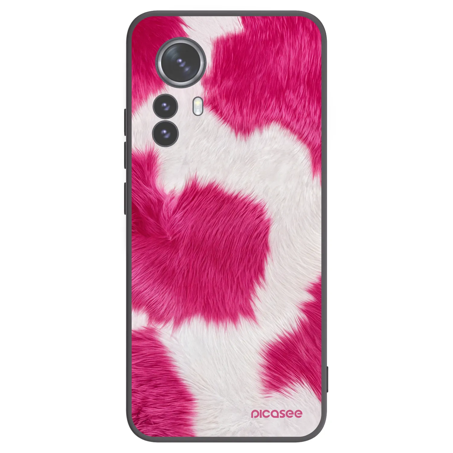 Picasee crna silikonska maskica za Xiaomi 12 Pro - Pink Moo