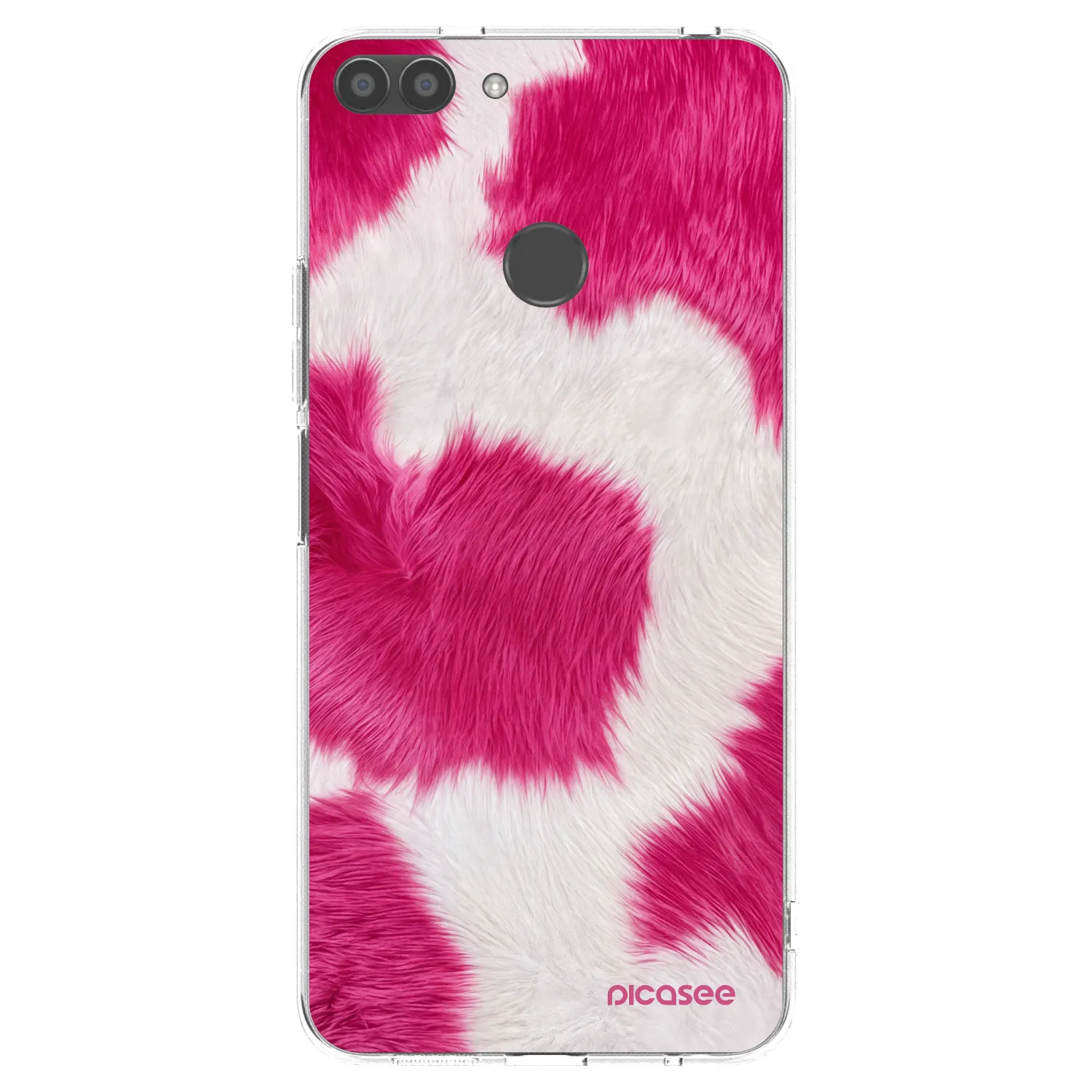 Picasee silikonska prozirna maskica za Huawei P Smart - Pink Moo
