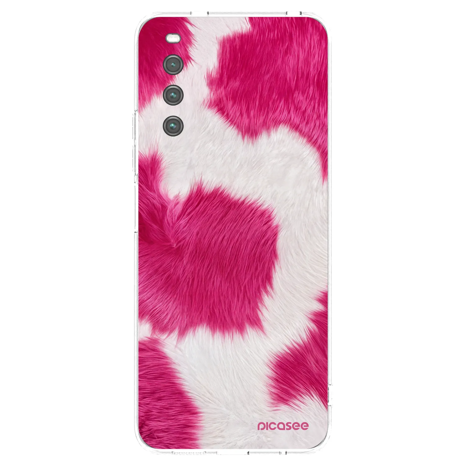 Picasee silikonska prozirna maskica za Sony Xperia 10 IV 5G - Pink Moo