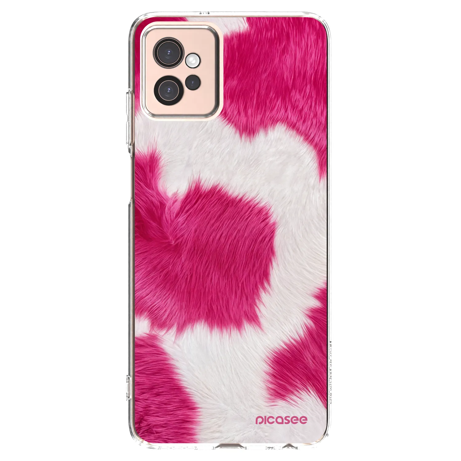 Picasee silikonska prozirna maskica za Motorola Moto G32 - Pink Moo