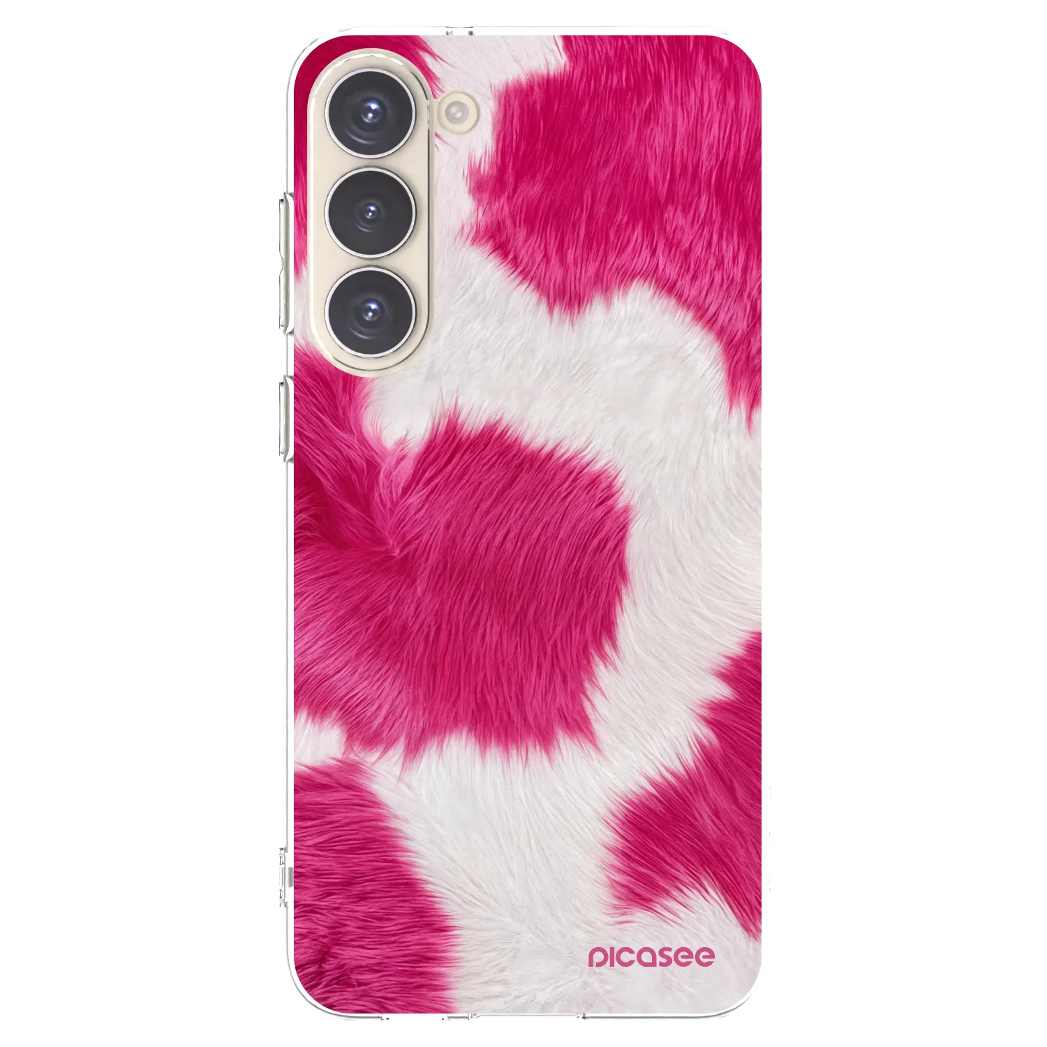 Picasee silikonska prozirna maskica za Samsung Galaxy S23+ 5G - Pink Moo