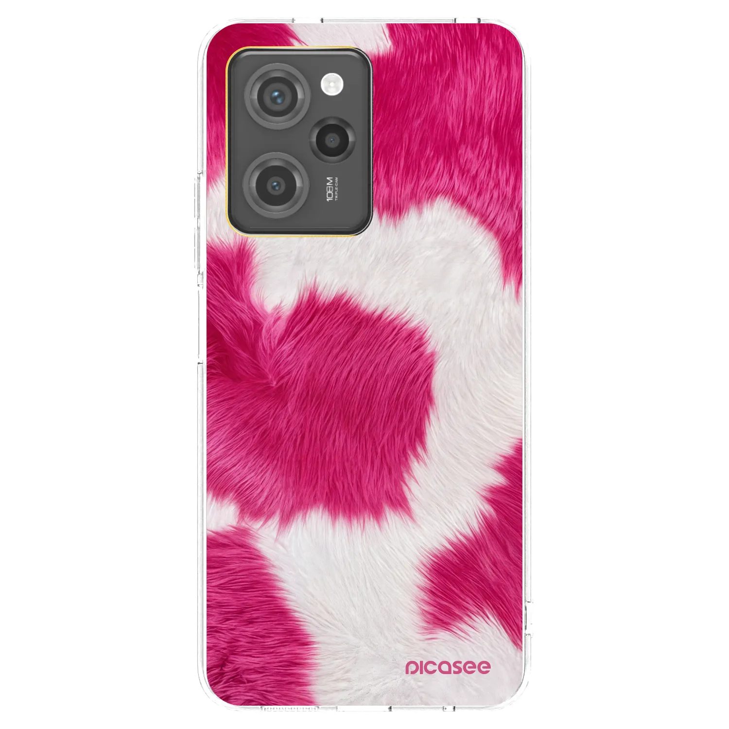 Picasee crna silikonska maskica za Xiaomi Poco X5 Pro - Pink Moo