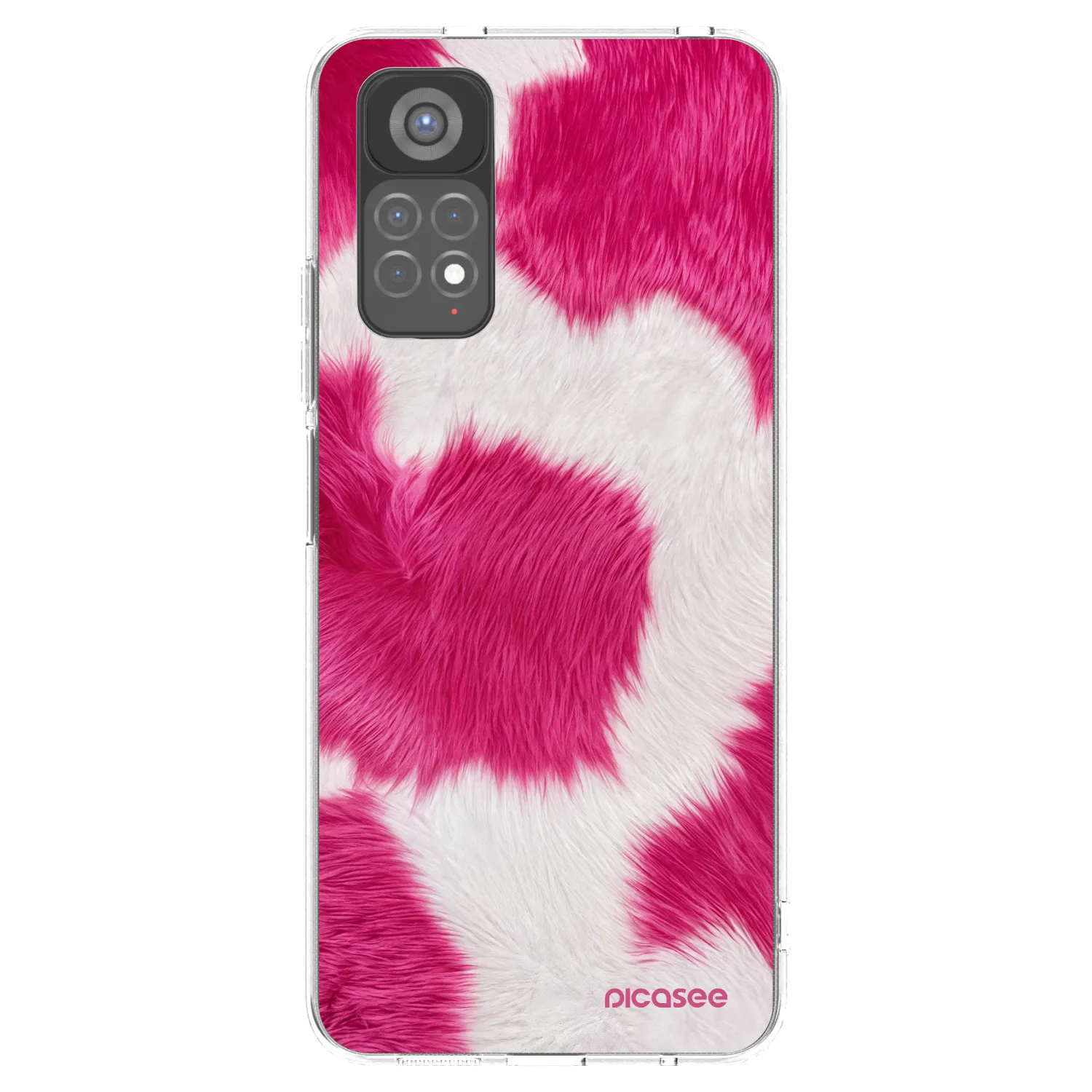 Picasee silikonska prozirna maskica za Xiaomi Redmi Note 11S 5G - Pink Moo