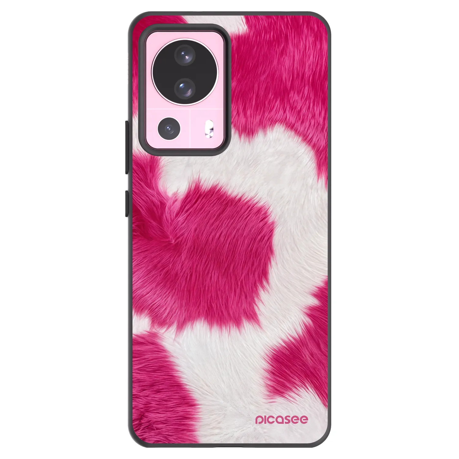 Picasee crna silikonska maskica za Xiaomi 13 Lite - Pink Moo