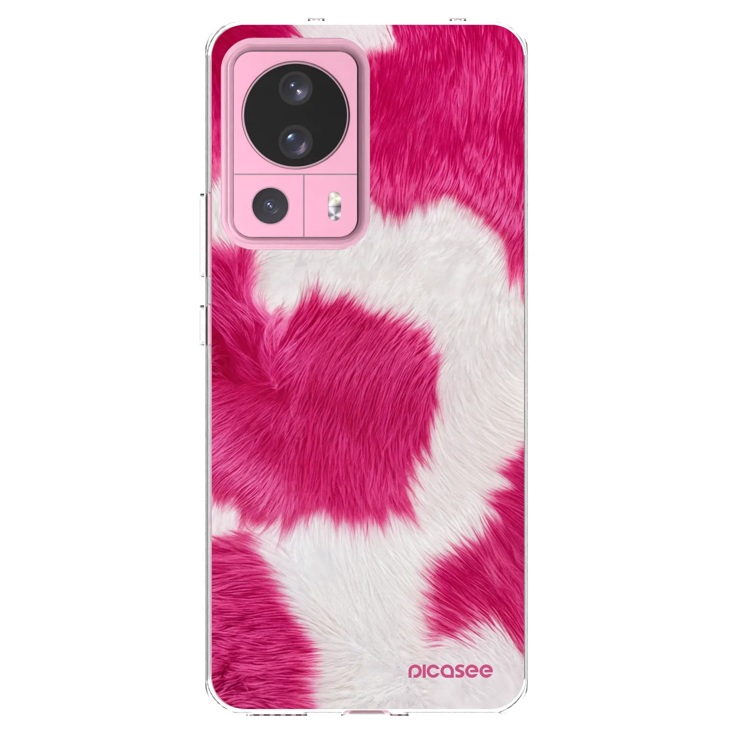 Picasee silikonska prozirna maskica za Xiaomi 13 Lite - Pink Moo