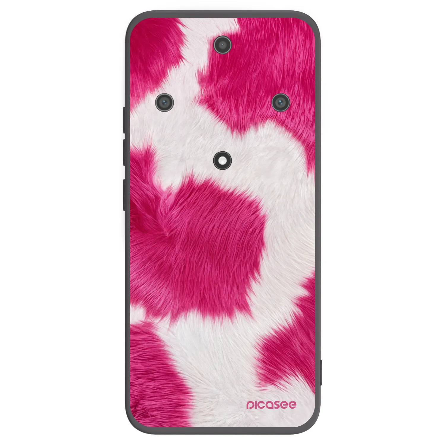 Picasee crna silikonska maskica za Honor Magic5 Lite 5G - Pink Moo