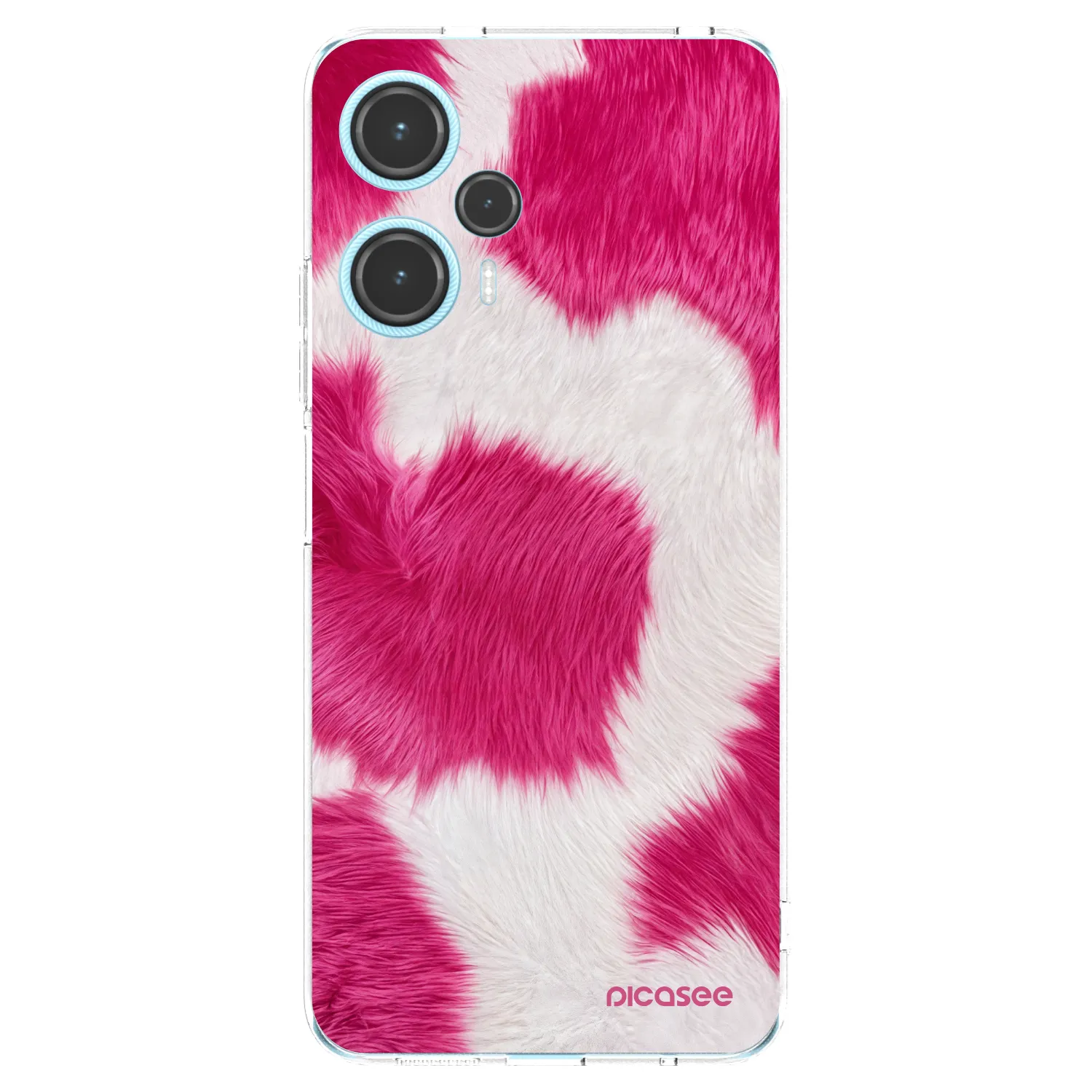 Picasee silikonska prozirna maskica za Xiaomi Poco F5 - Pink Moo