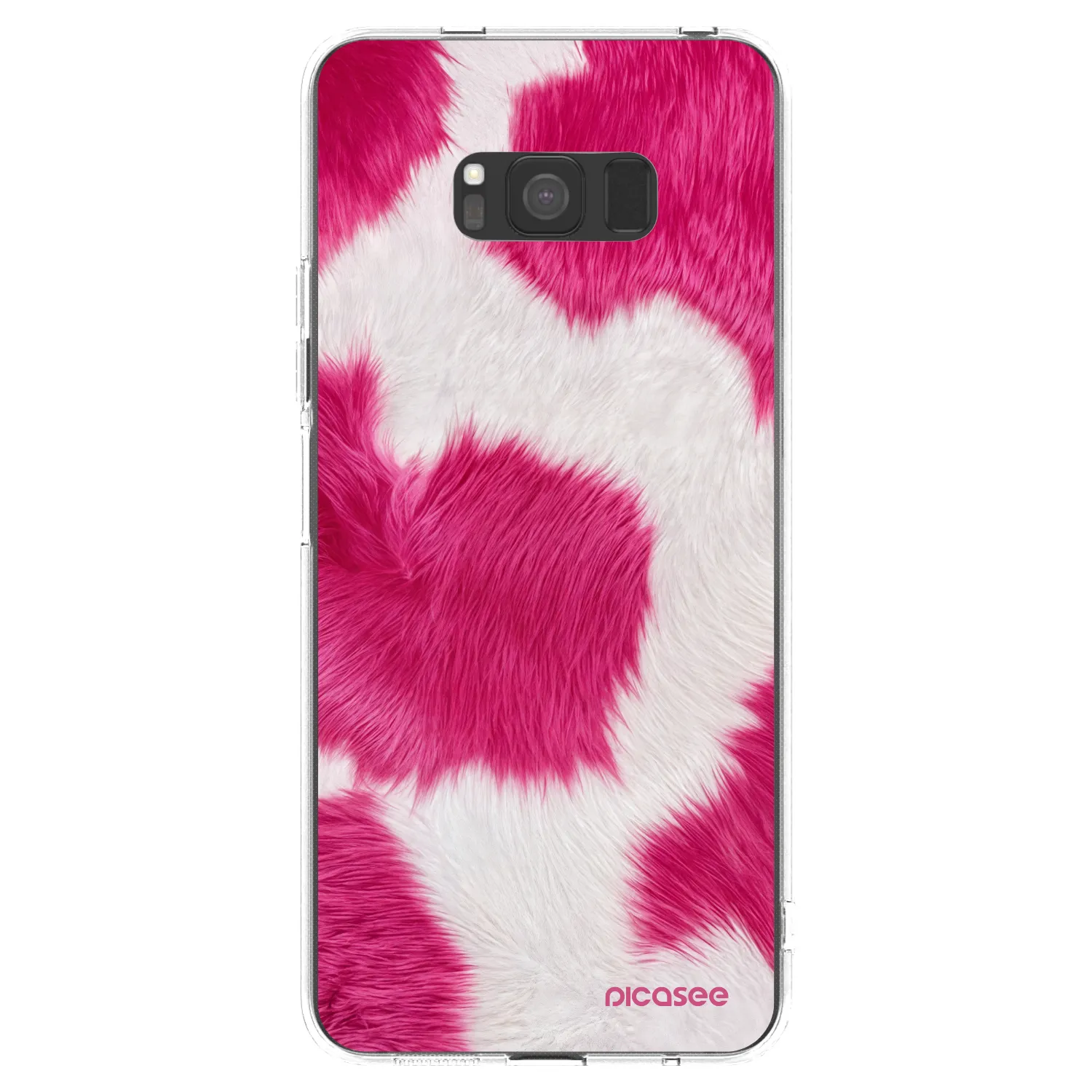 Picasee silikonska prozirna maskica za Samsung Galaxy S8 G950F - Pink Moo
