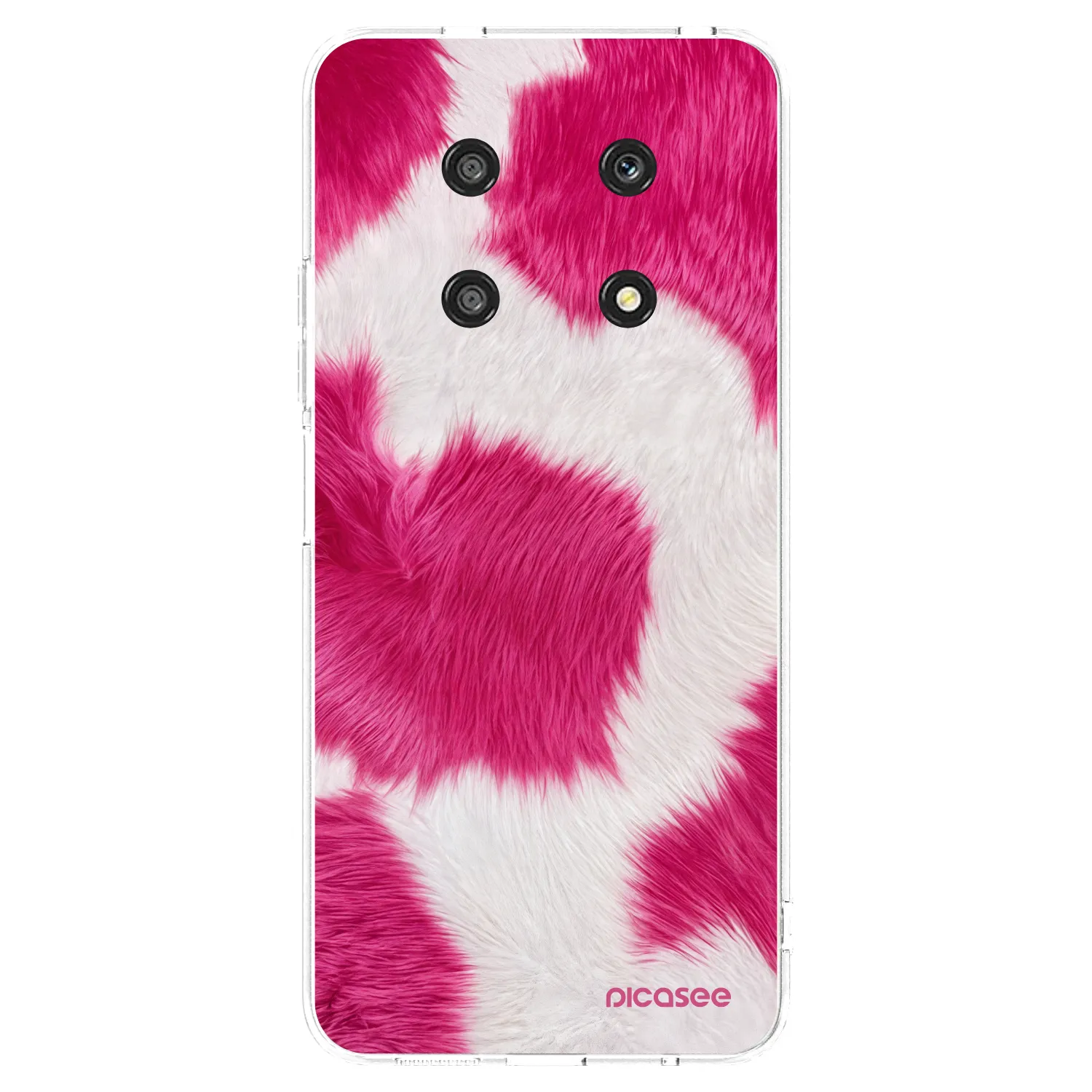 Picasee silikonska prozirna maskica za Honor Magic4 Lite 5G - Pink Moo