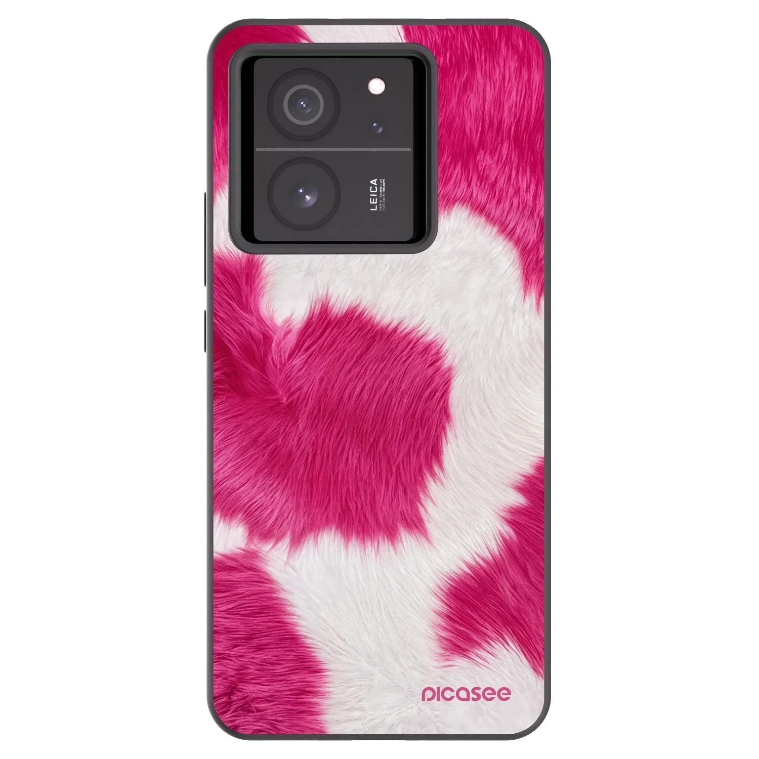 Picasee crna silikonska maskica za Xiaomi 13T - Pink Moo
