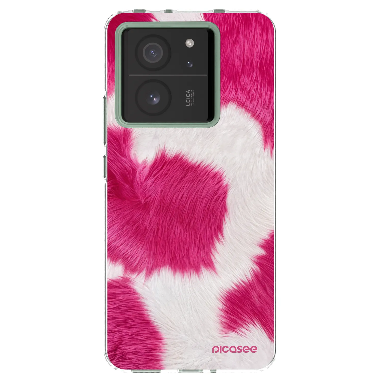Picasee silikonska prozirna maskica za Xiaomi 13T Pro - Pink Moo
