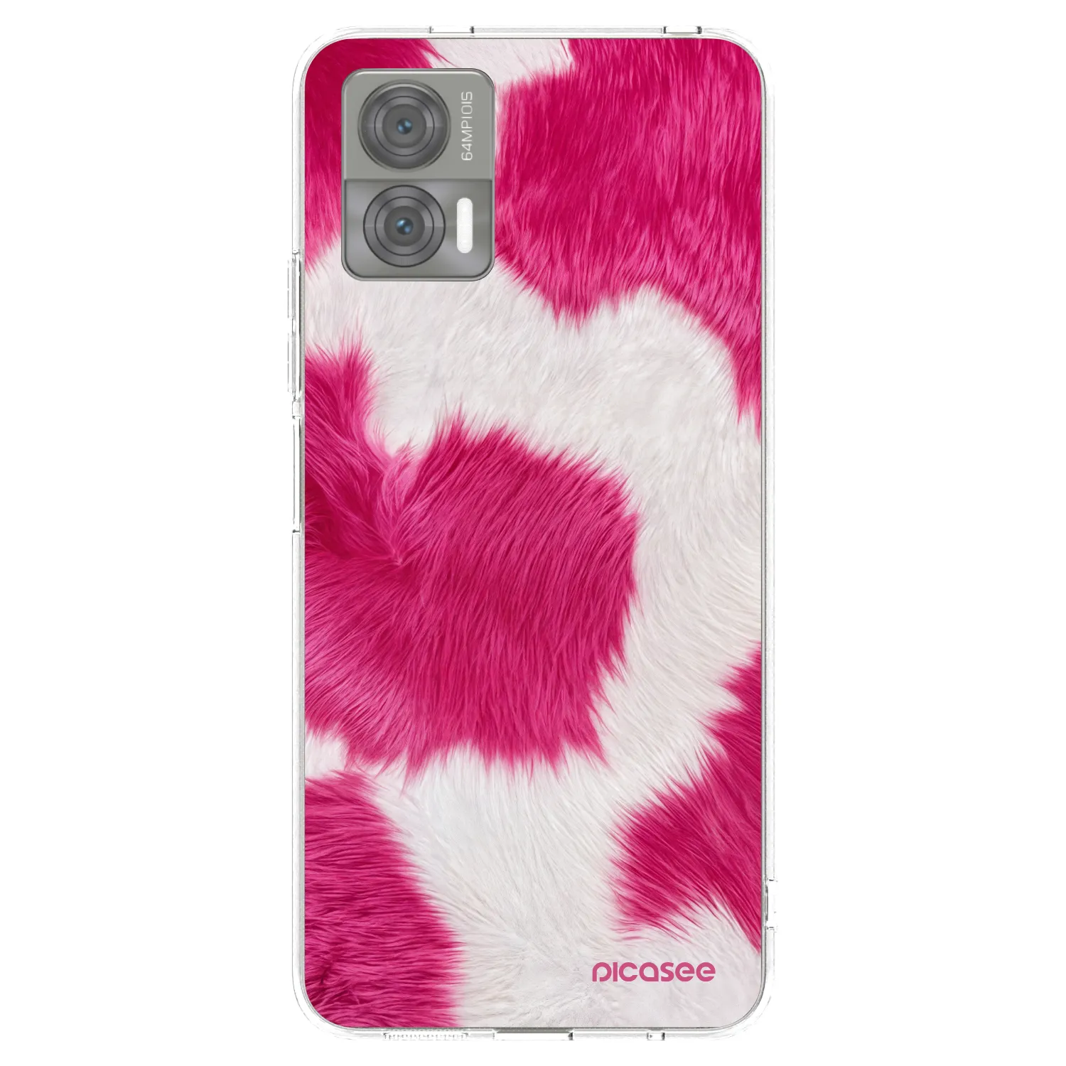 Picasee silikonska prozirna maskica za Motorola Edge 30 Neo - Pink Moo