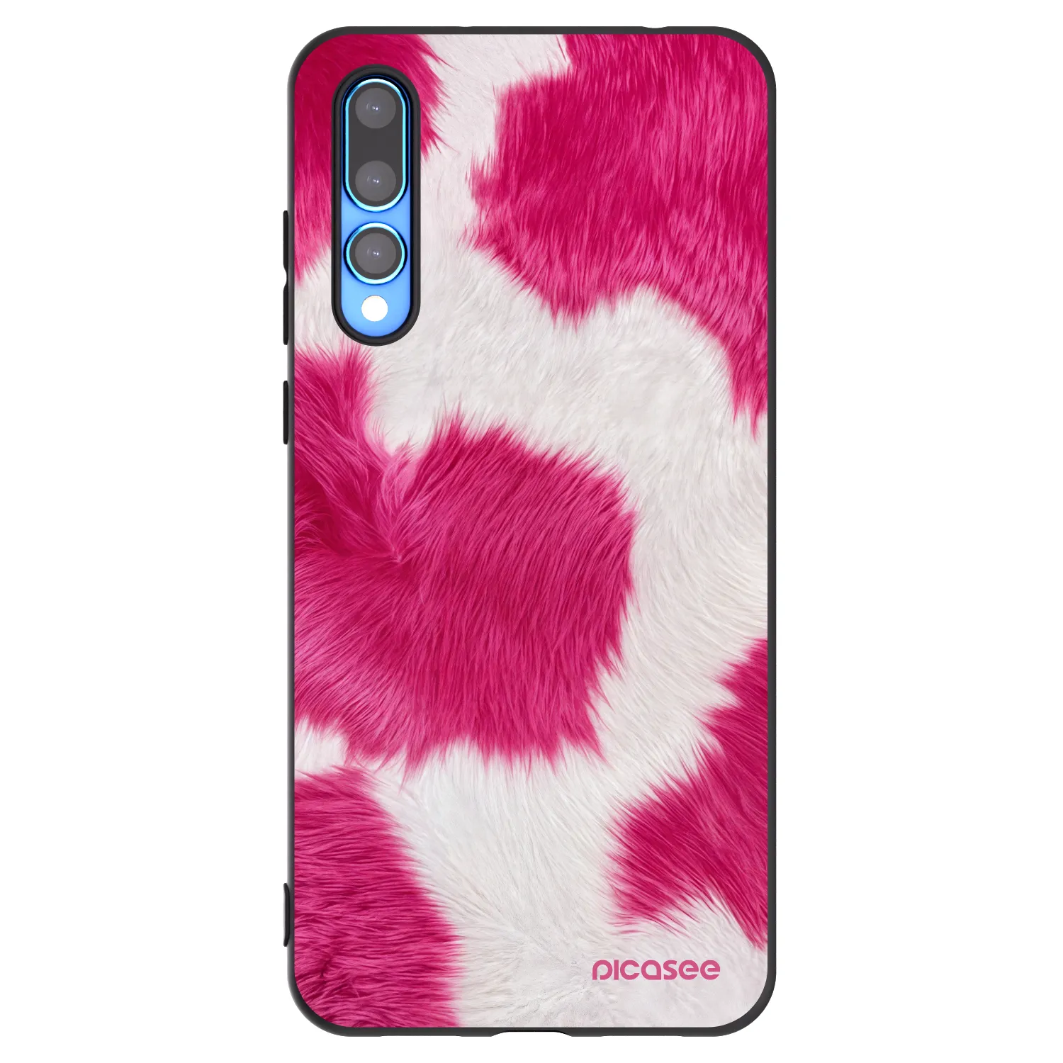 Picasee crna silikonska maskica za Huawei P20 Pro - Pink Moo