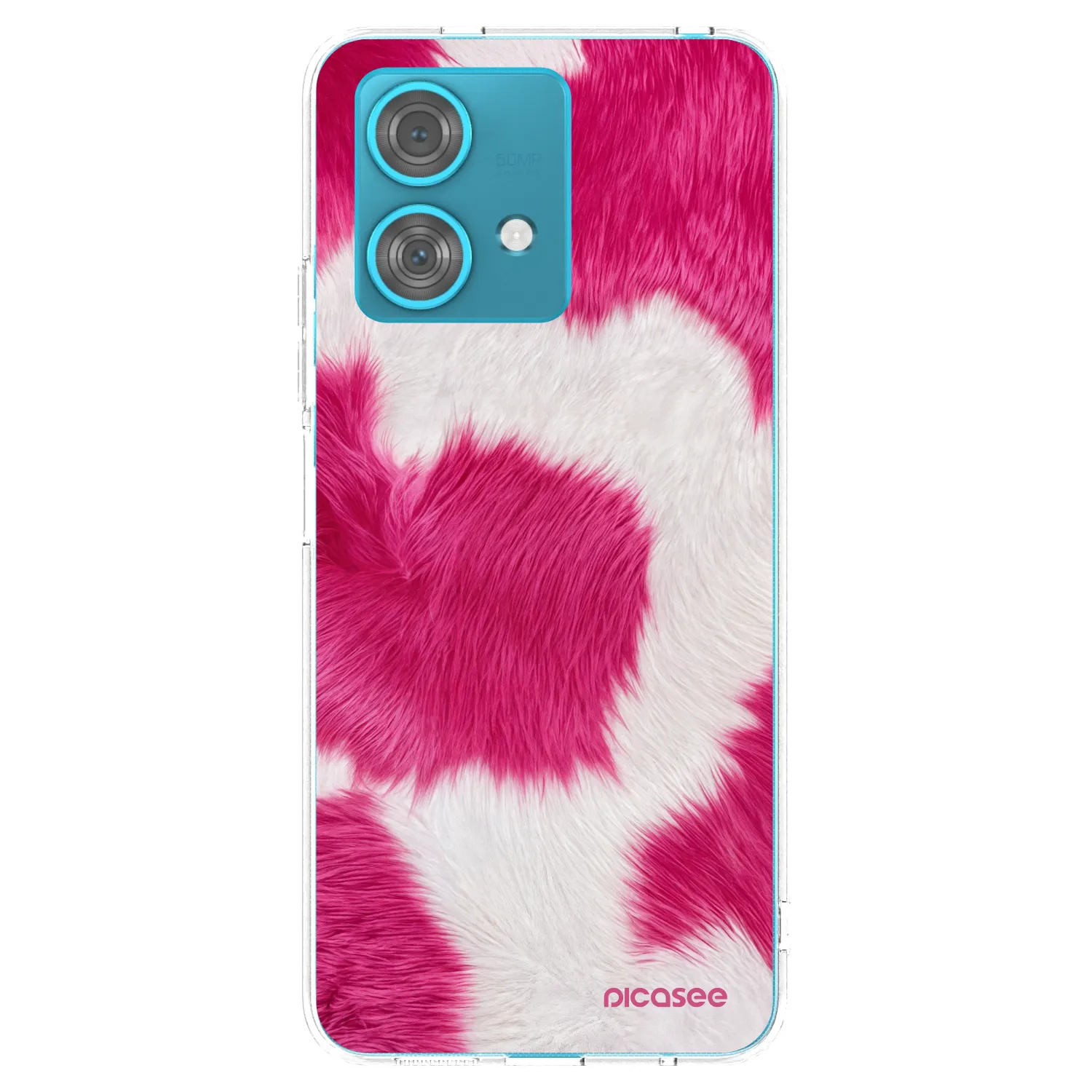 Picasee silikonska prozirna maskica za Motorola Edge 40 Neo - Pink Moo