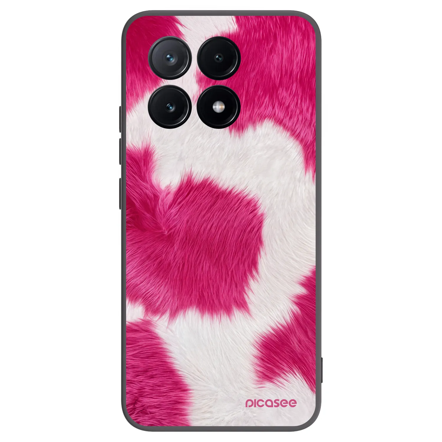 Picasee crna silikonska maskica za Xiaomi Poco X6 Pro - Pink Moo