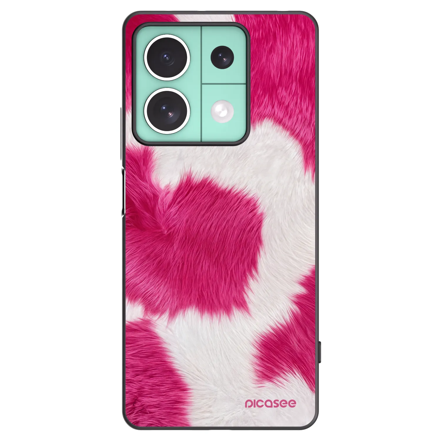 Picasee crna silikonska maskica za Xiaomi Redmi Note 13 5G - Pink Moo