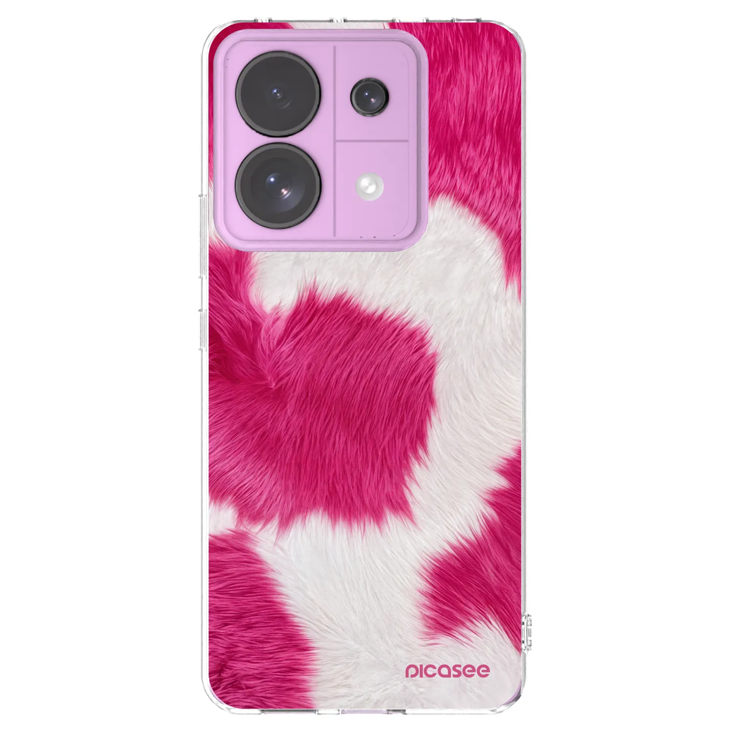Picasee silikonska prozirna maskica za Xiaomi Redmi Note 13 Pro 5G - Pink Moo