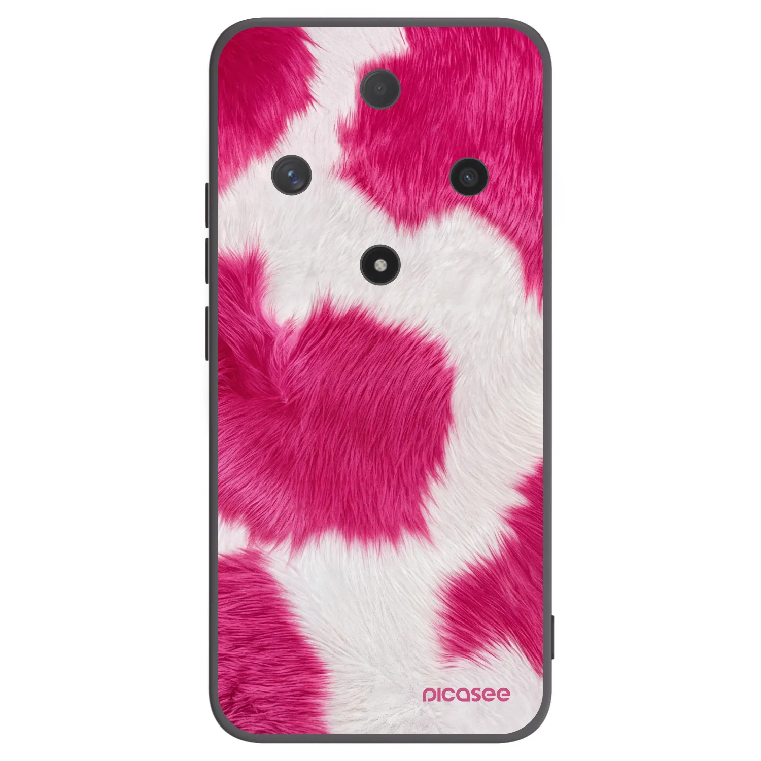 Picasee crna silikonska maskica za Honor Magic6 Lite 5G - Pink Moo