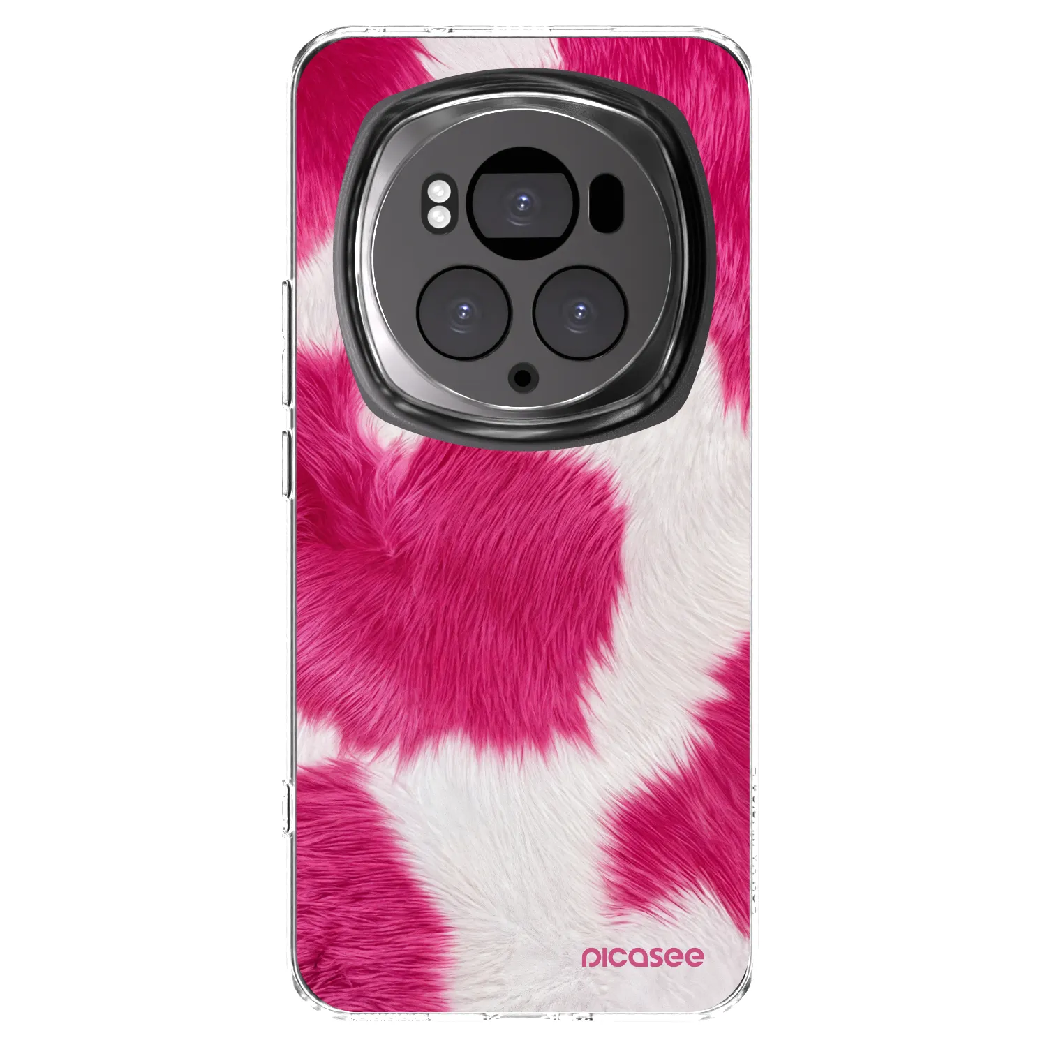 Picasee silikonska prozirna maskica za Honor Magic6 Pro - Pink Moo