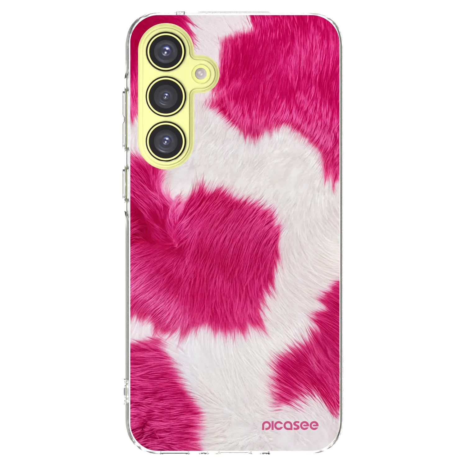 Picasee silikonska prozirna maskica za Samsung Galaxy A35 5G A356B - Pink Moo