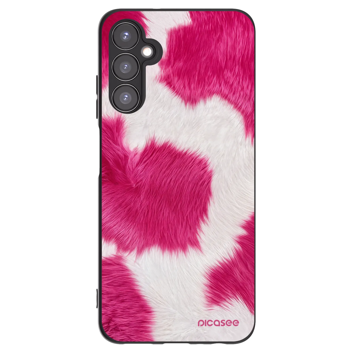 Picasee crna silikonska maskica za Samsung Galaxy A05s A057G - Pink Moo
