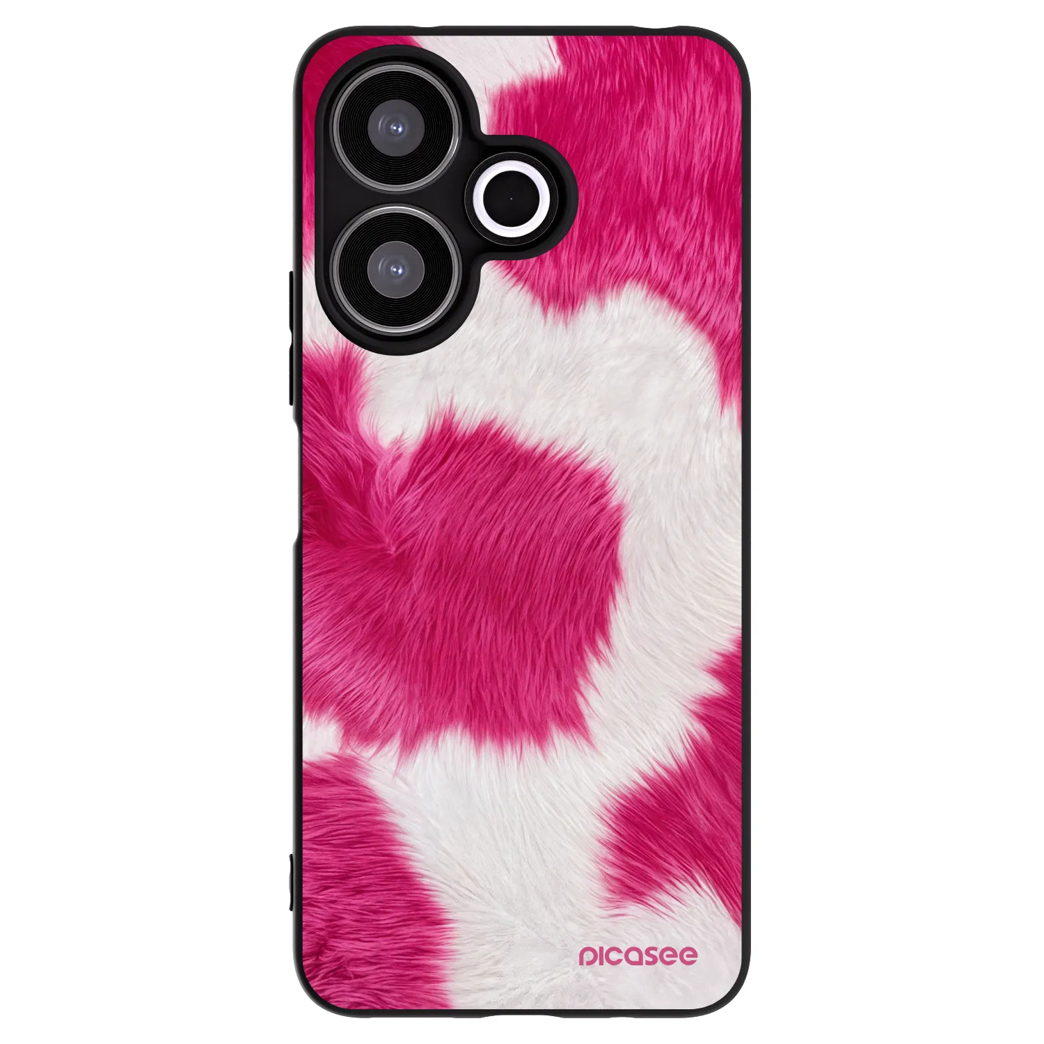 Picasee crna silikonska maskica za Xiaomi Redmi 13 4G - Pink Moo