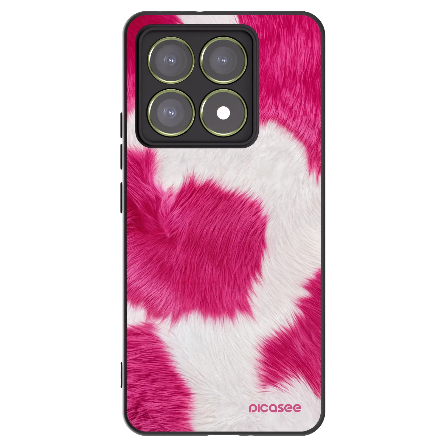Picasee crna silikonska maskica za Xiaomi 14T - Pink Moo
