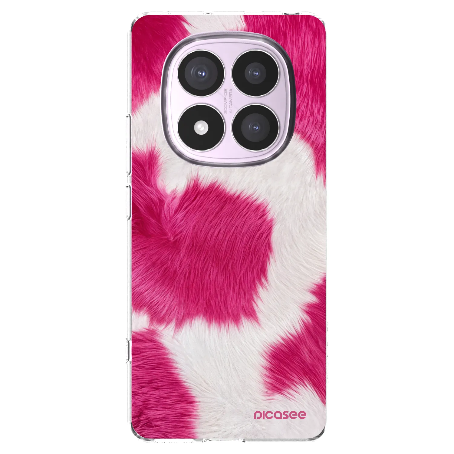 Picasee silikonska prozirna maskica za Xiaomi Redmi Note 14 Pro 5G - Pink Moo