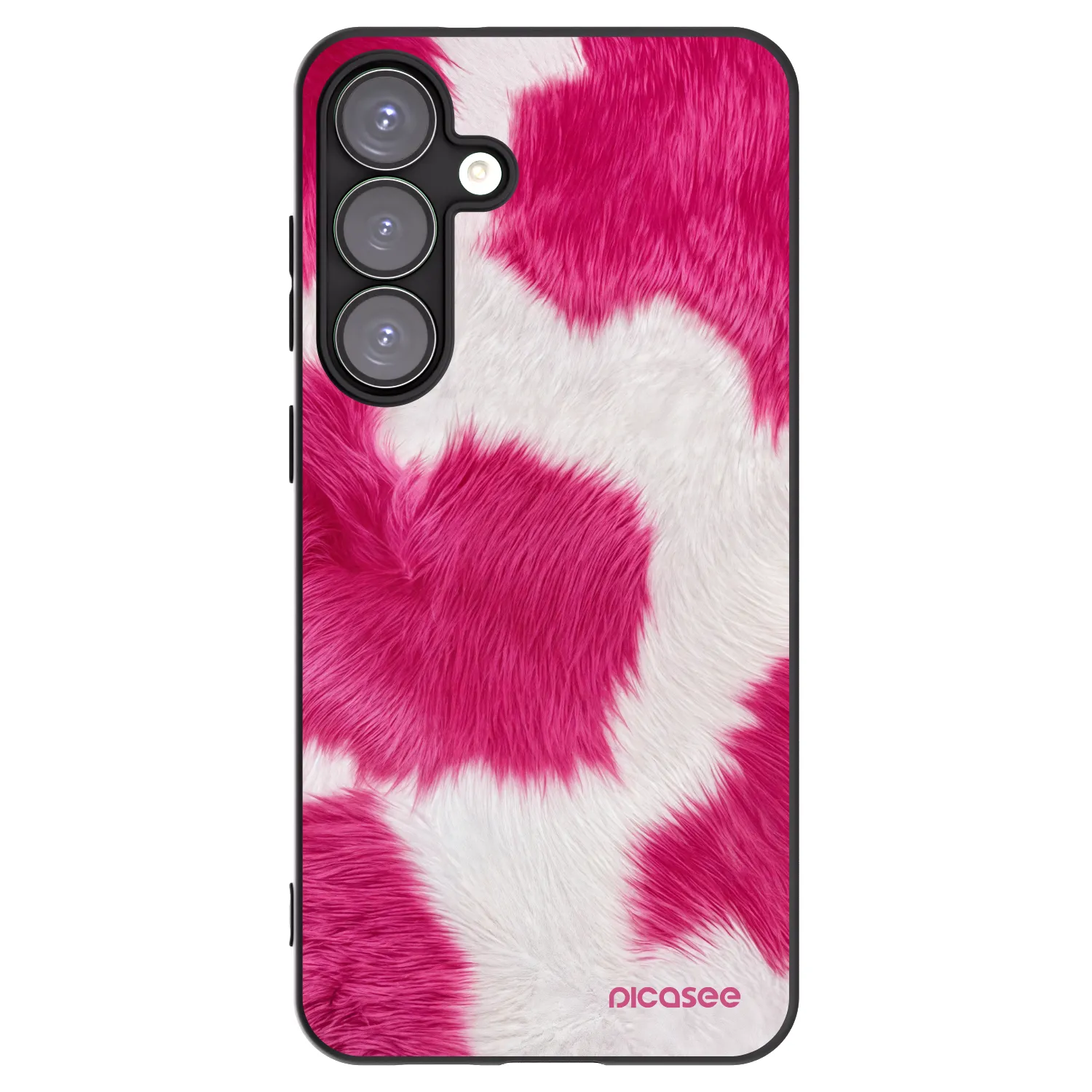 Picasee crna silikonska maskica za Samsung Galaxy S25+ 5G - Pink Moo